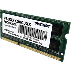 Memorie operativa Patriot SODIMM DDR3L 4GB 1600MHz CL11 (PSD34G1600L2S) Thumb