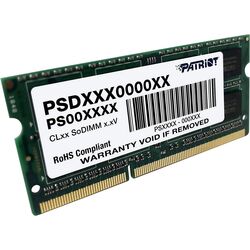 Memorie operativa Patriot SODIMM DDR3L 4GB 1600MHz CL11 (PSD34G1600L2S) Thumb