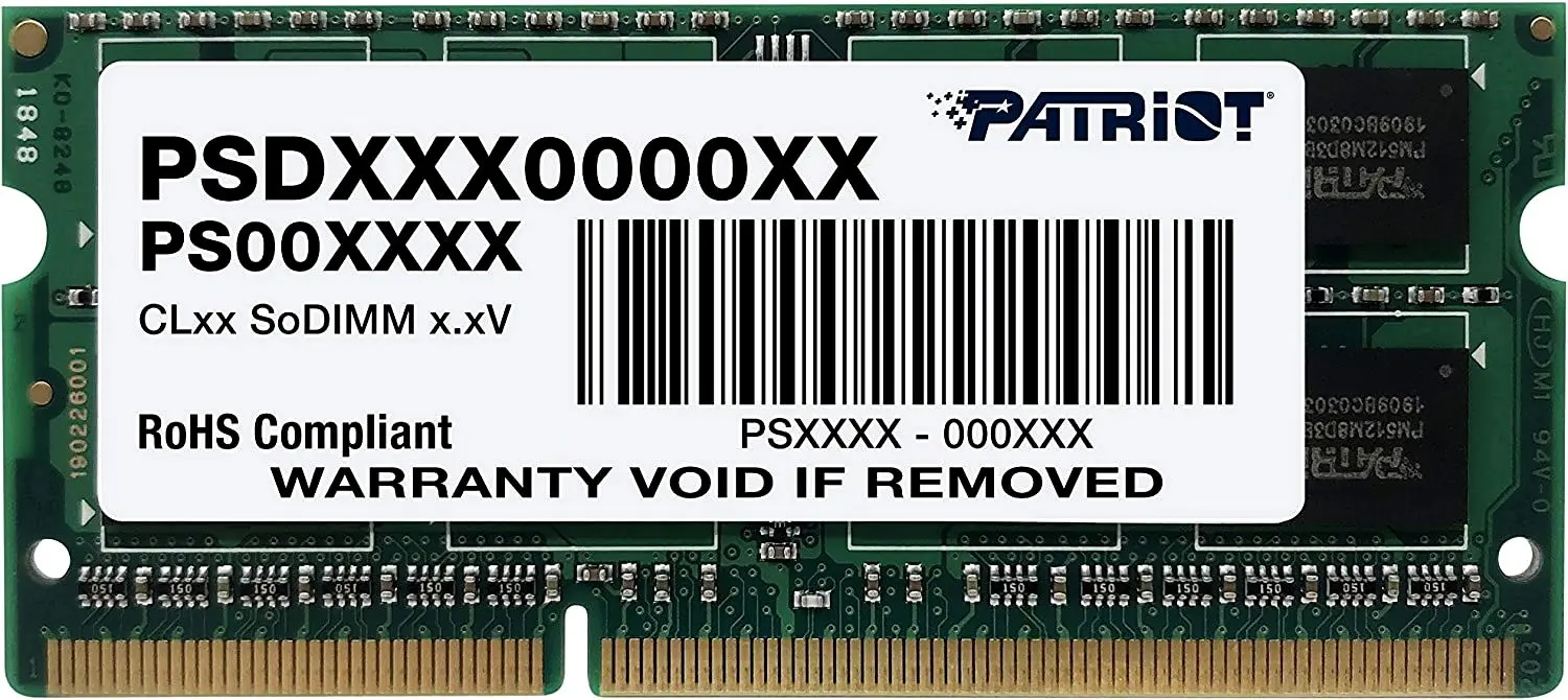 Memorie operativa Patriot SODIMM DDR3L 4GB 1600MHz CL11 (PSD34G1600L2S)