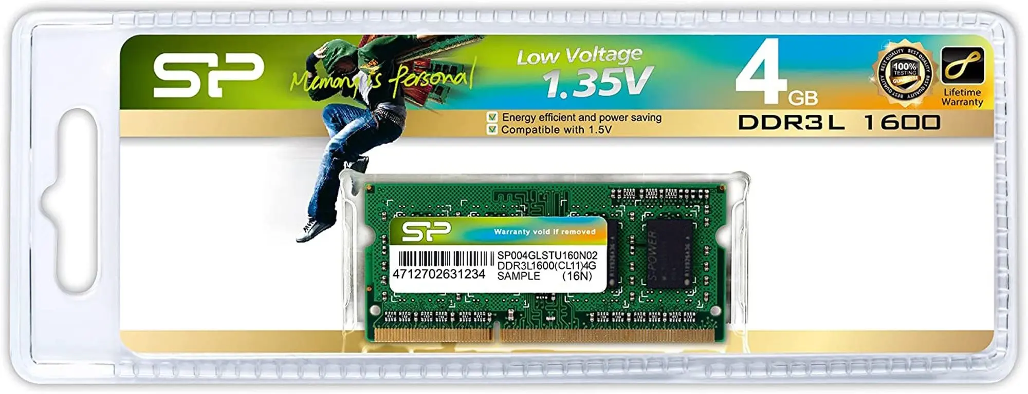Memorie operativa Silicon Power SODIMM DDR3 4GB 1600МГц CL11 (SP004GLSTU160N02) - 3