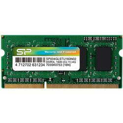 Memorie operativa Silicon Power SODIMM DDR3 4GB 1600МГц CL11 (SP004GLSTU160N02)