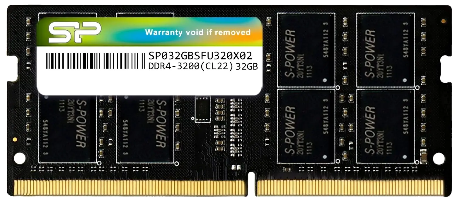 Memorie operativa Silicon Power SODIMM DDR4 32GB 3200MHz CL22 (SP032GBSFU320X02)