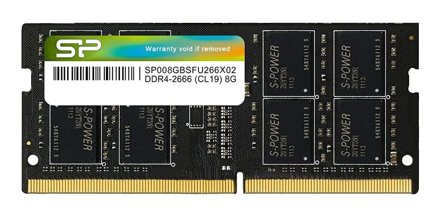 Memorie operativa Silicon Power SODIMM DDR4 8GB 2666MHz CL19 (SP008GBSFU266X02)