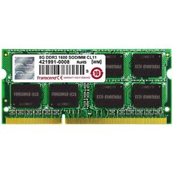 Memorie operativa Transcend 8GB DDR3 1600MHz SODIMM CL11 (TS1GSK64V6H)