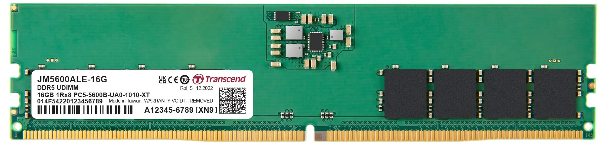 Оперативная память Transcend JetRam DDR5 16GB 5600MHz CL46 (JM5600ALE-16G)