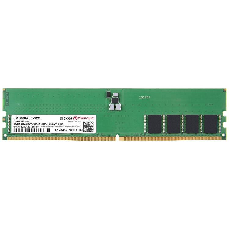 Оперативная память Transcend JetRam DDR5 32GB (2x16GB) 5600MHz CL46 (JM5600ALE-32G)