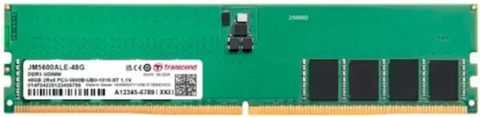Memorie operativa Transcend JetRam DDR5 48GB 5600MHz CL46 (JM5600ALE-48G)