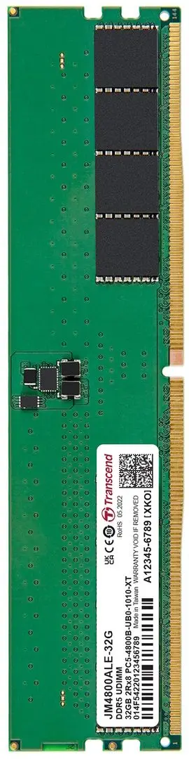 Оперативная память Transcend JetRam PC5-38400U 32GB DDR5 4800MHz (JM4800ALE-32G)