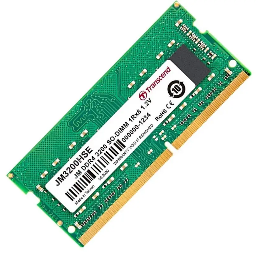 Оперативная память Transcend JetRam SO-DIMM DDR4 32GB 3200Mhz PC25600 CL22 (JM3200HSE-32G)