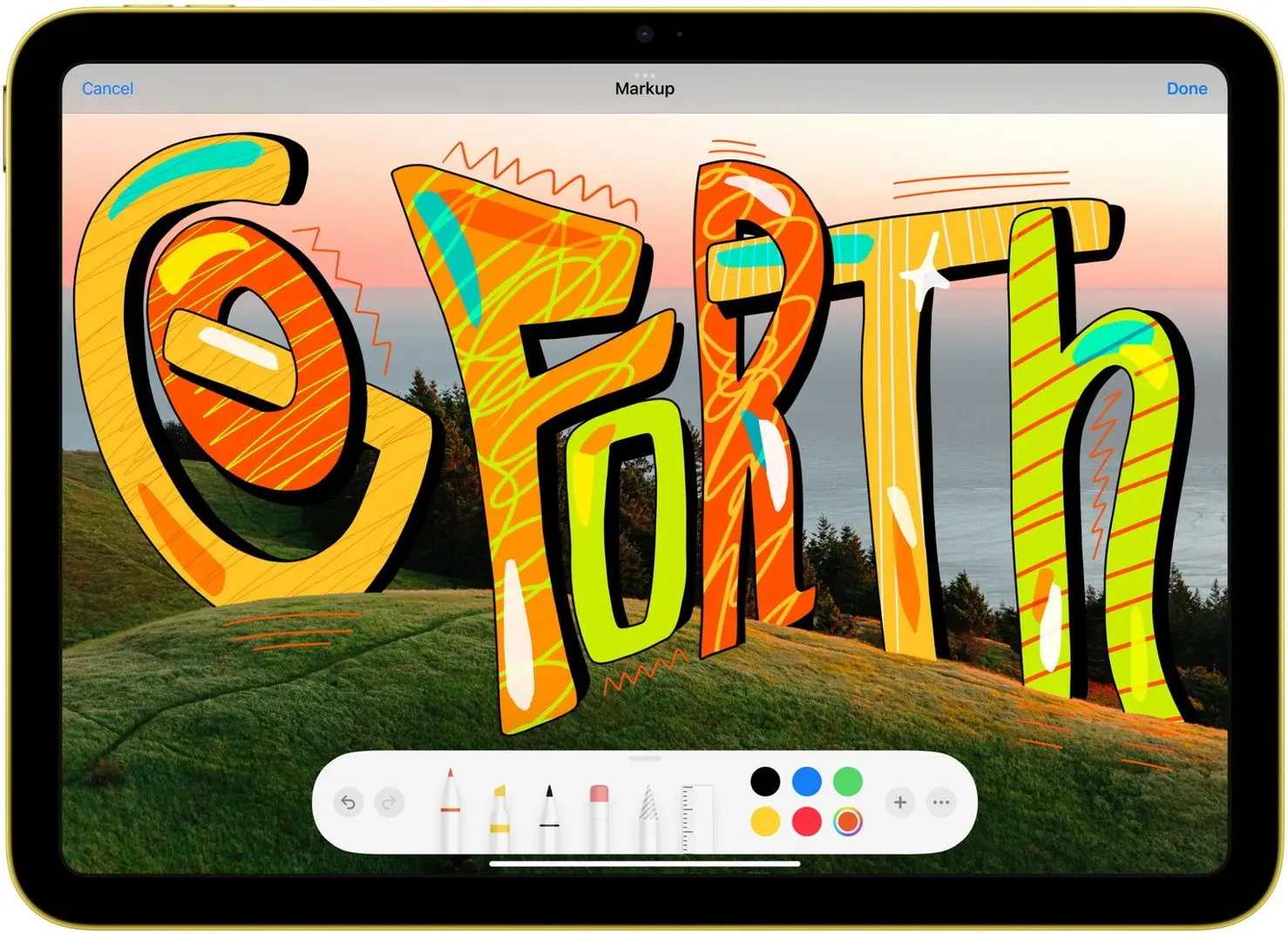 Tableta Apple iPad MQ6L3RK/A Wi-Fi + Cellular 64Gb (Yellow)