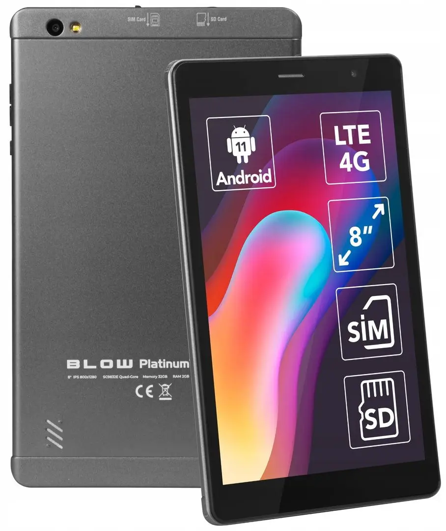 Tableta Blow Platinum TAB8 4G 2GB/32GB (Silver)
