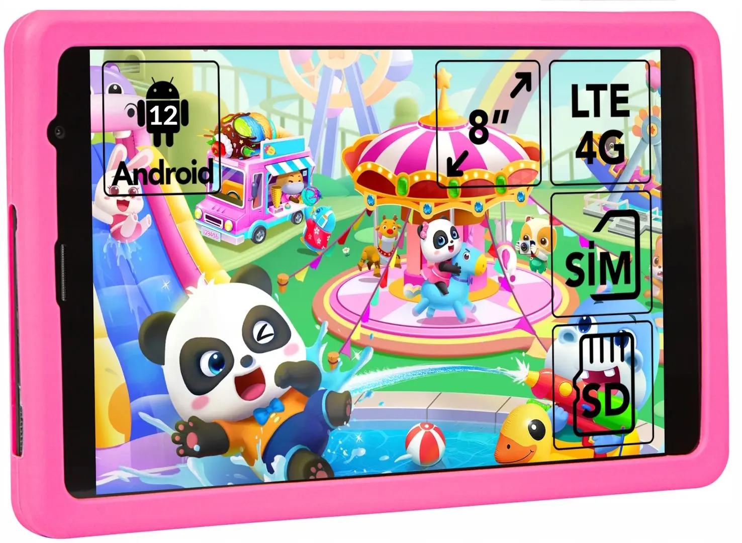 Tableta + husa Blow Platinum TAB 8 4G Wi-Fi + Cellular 2GB/32GB (Grey)