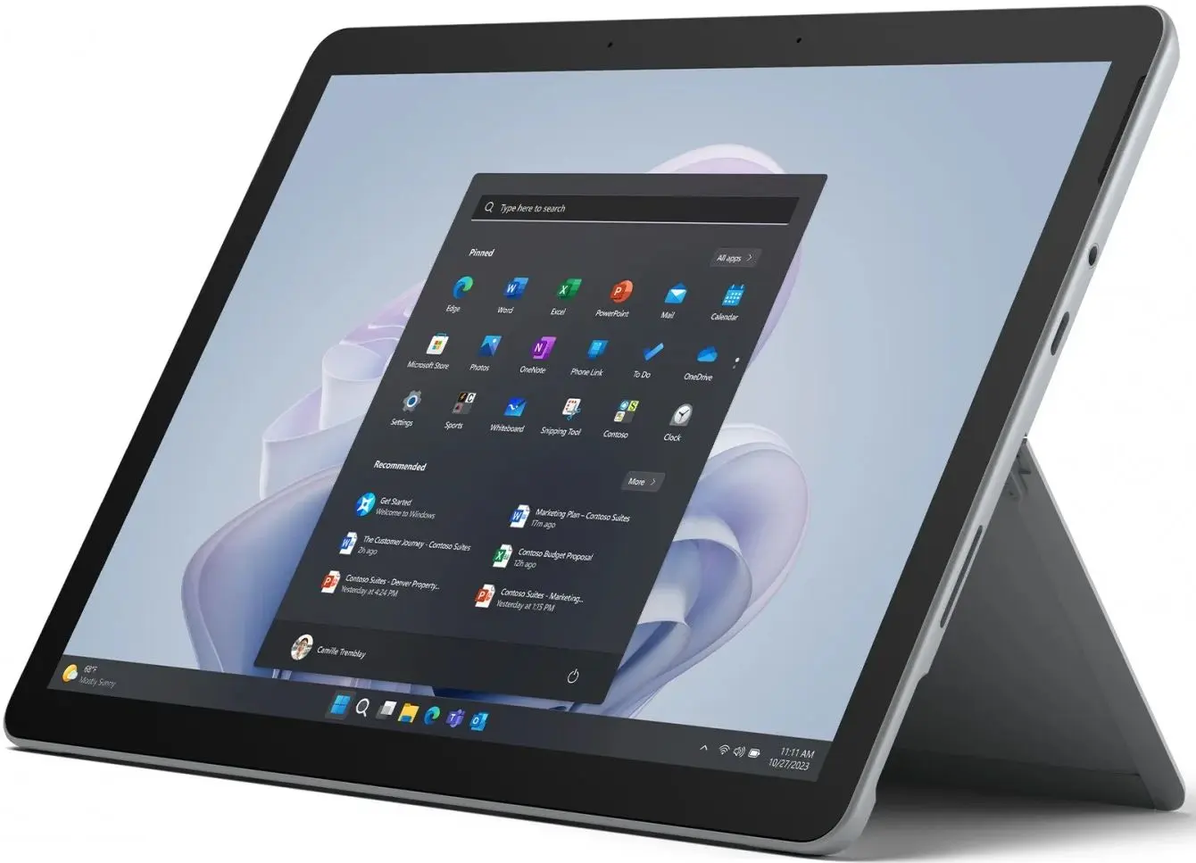 Планшет Microsoft Surface Go 4 Intel N200 8GB/128GB SSD W11Pro (Platinum) - 2