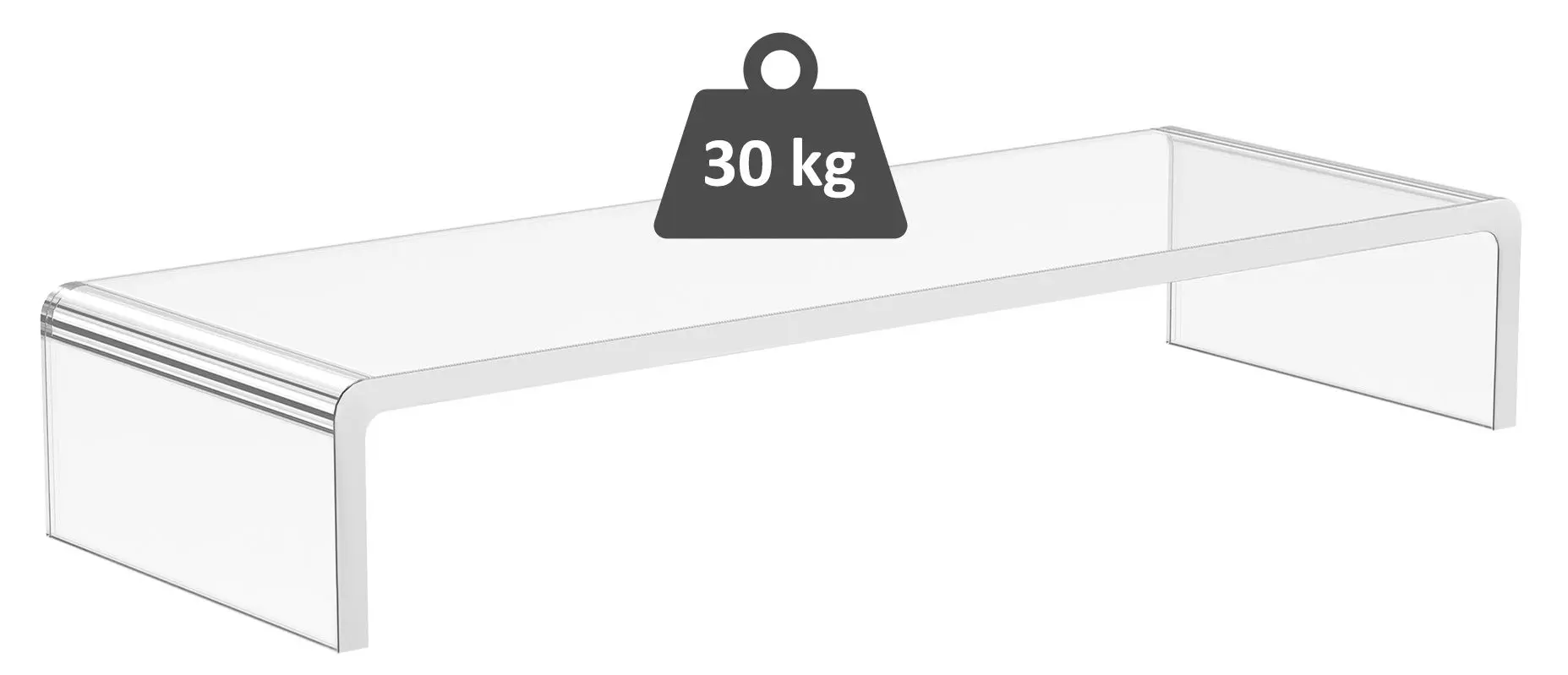 Suport pentru monitor Homcom A2-0075 (Transparent)