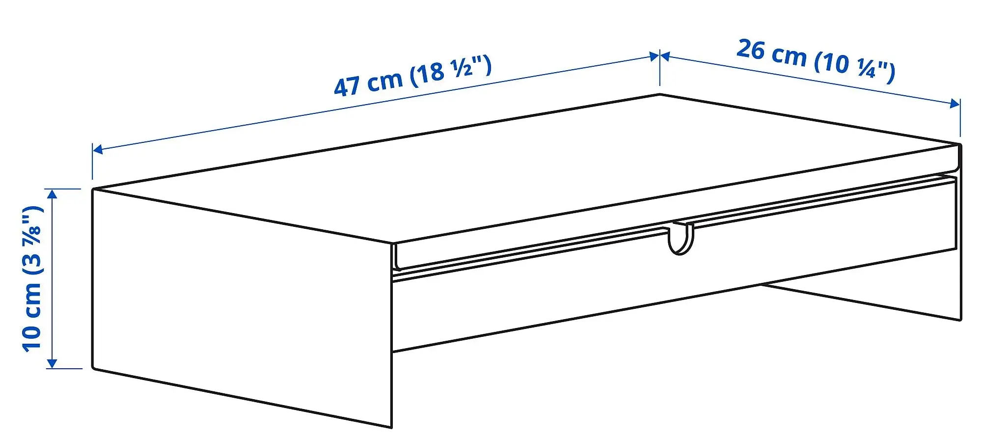 Stand pentru monitoare Ikea Elloven (Antracit)