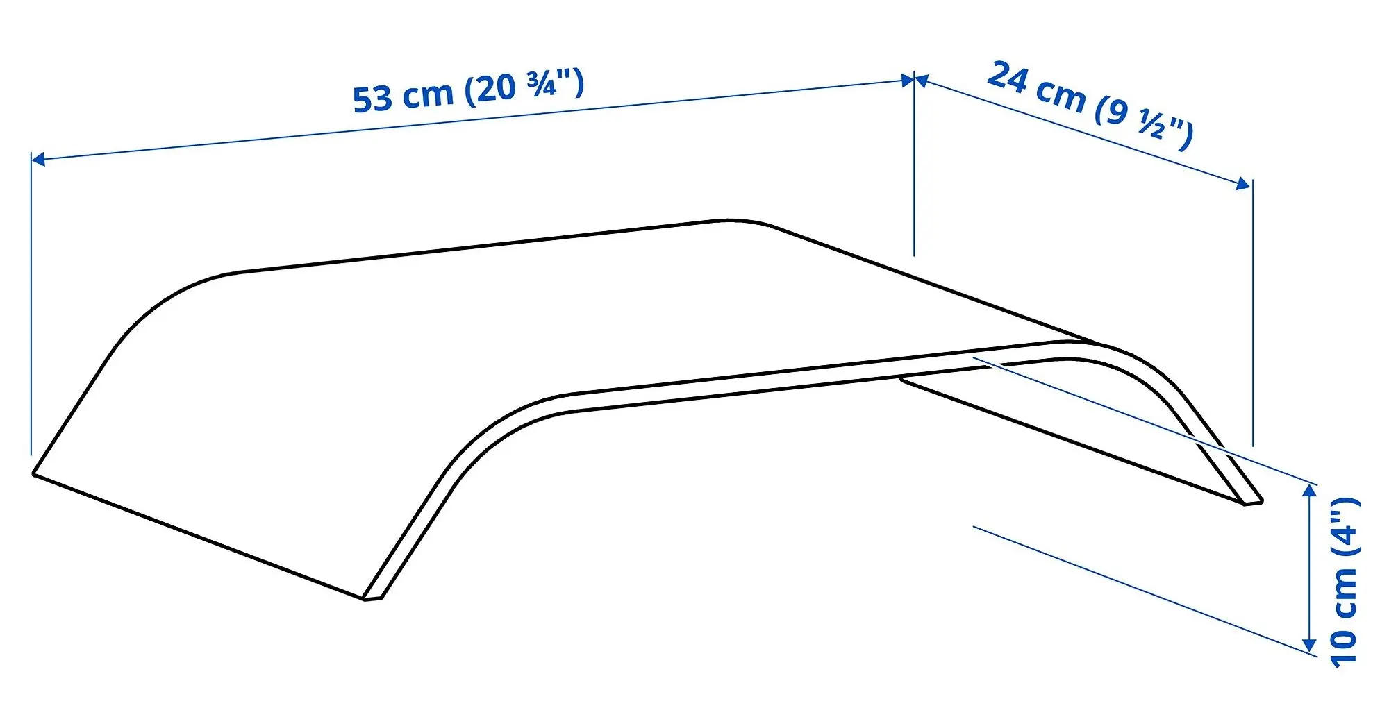 Stand pentru monitoare Ikea Sigfinn (Bambus)