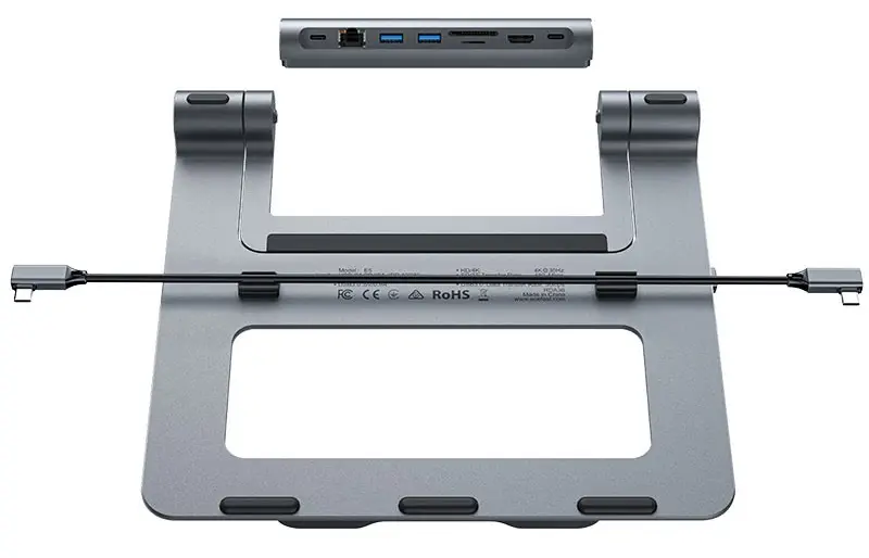 Suport pentru laptop Acefast E5 Plus USB-C (Metal Grey)