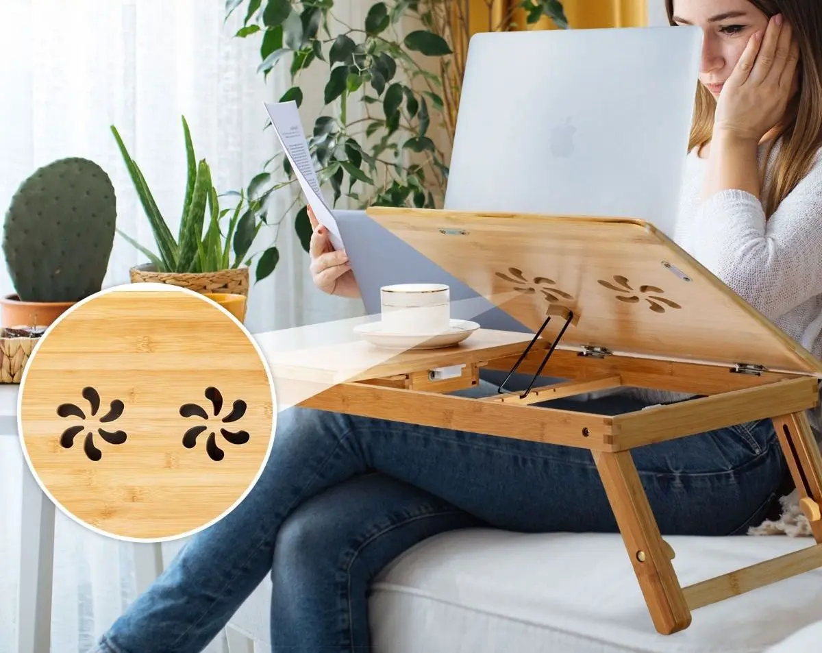 Подставка для ноутбука Costway HW67948NA (Natural) - 6