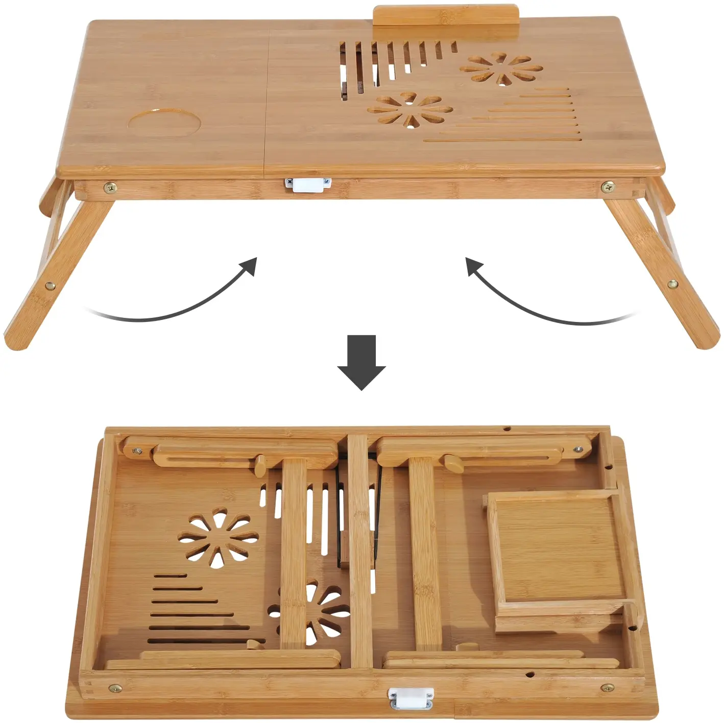 Suport pentru laptop Homcom 923-002 (Bamboo) - 5