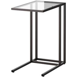 Suport laptop Ikea Vittsjo 35x65 (Negru-Maro/Sticla)