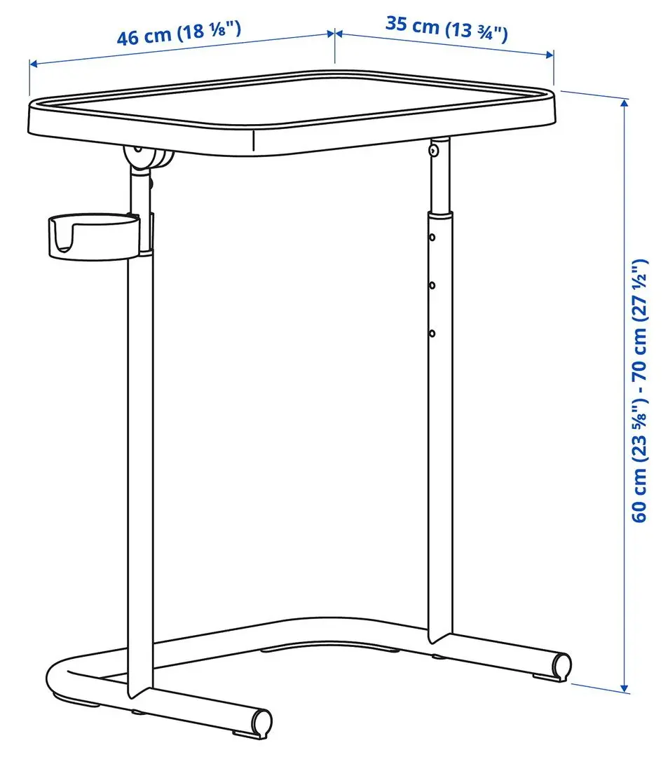 Стол компьютерный Ikea Bjorkasen (Бежевый)