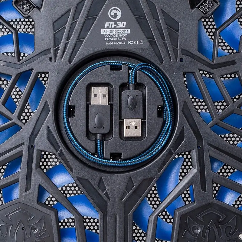 Подставка для ноутбука Marvo FN-30BU (Black/Blue)