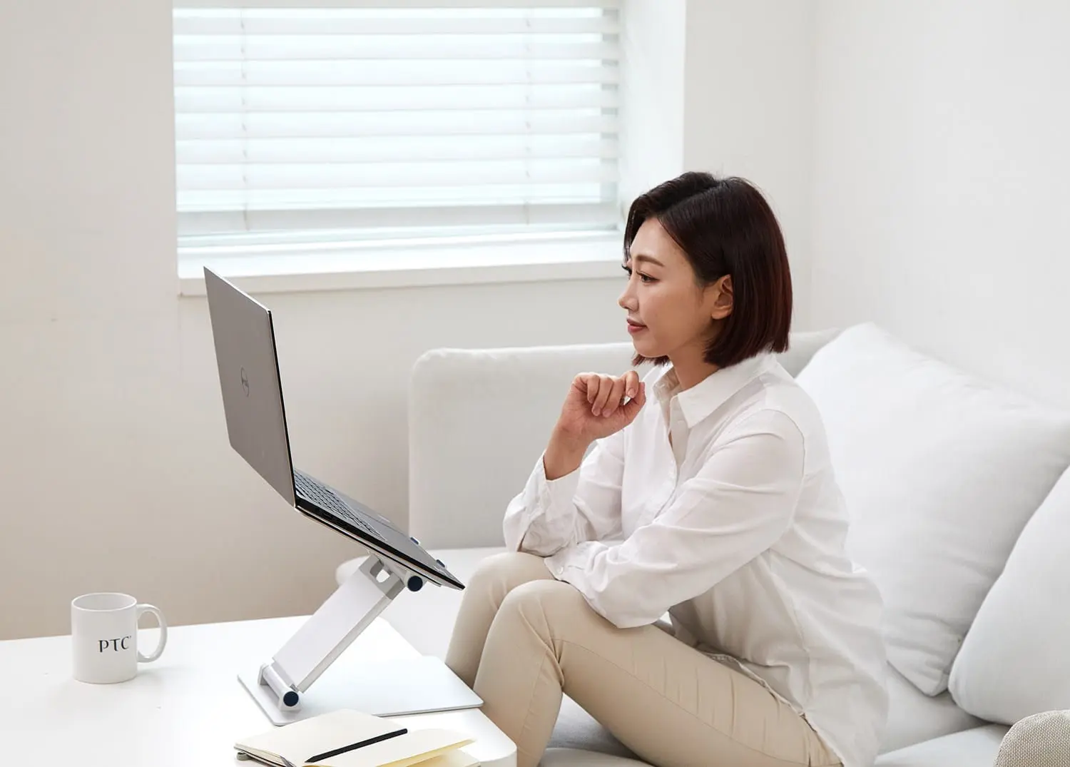 Подставка для ноутбука Pout Eyes3 Lift (Silver/Blue)