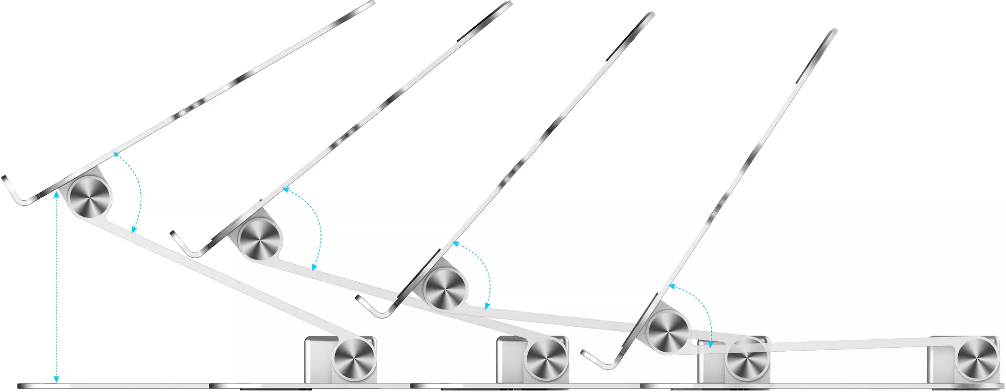 Suport pentru laptop Rapoo UCS-5001 (Silver/Gray) - 6