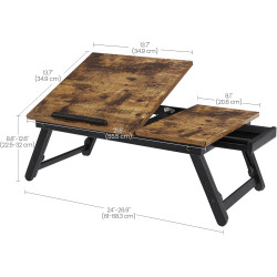 Подставка для ноутбука Songmics LLD105B01 (Rustic Brown) Thumb