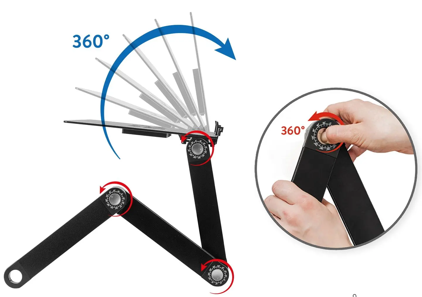 Suport pentru laptop Tatkraft Einstein 80173 (Black) - 4