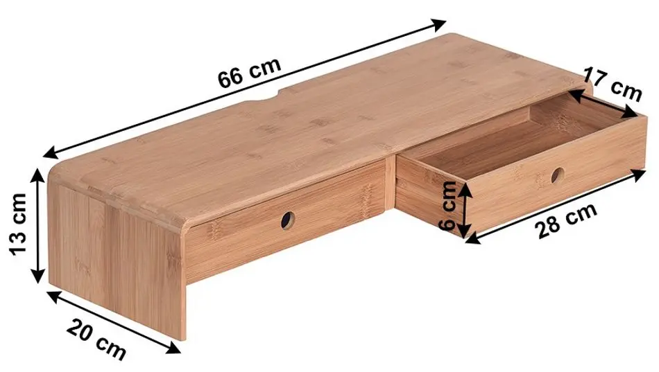 Stand pentru monitor Tempo Kondela Elaro Typ 2 (Natural)