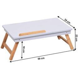 Подставка для ноутбука Tempo Kondela Melten (White/Natural) Thumb