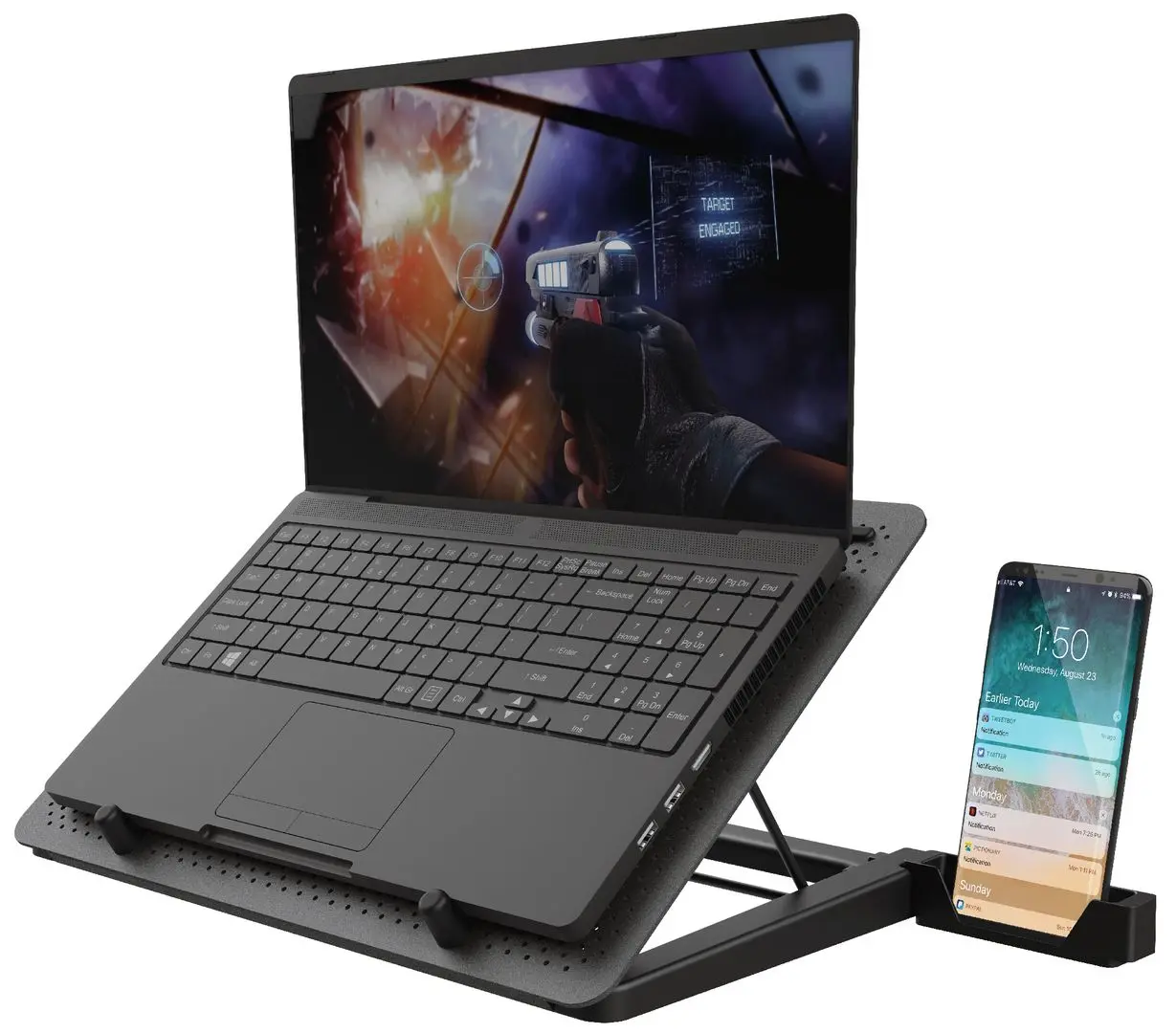 Stand pentru laptop Trust GXT 1125 QUNO (Black)