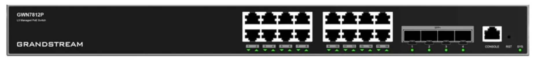 Comutator PoE Grandstream GWN7812P (Black)