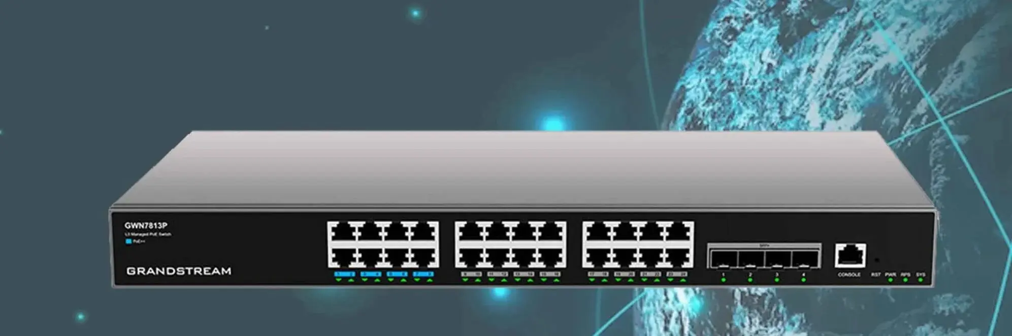 Коммутатор PoE Grandstream GWN7813P (Black)