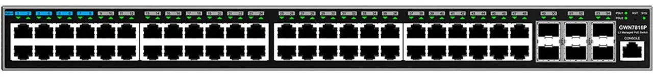 Comutator PoE Grandstream GWN7816P (Black) - 3