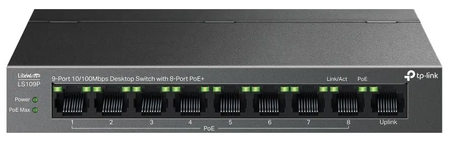 Comutator PoE TP-Link LS109P (Black)