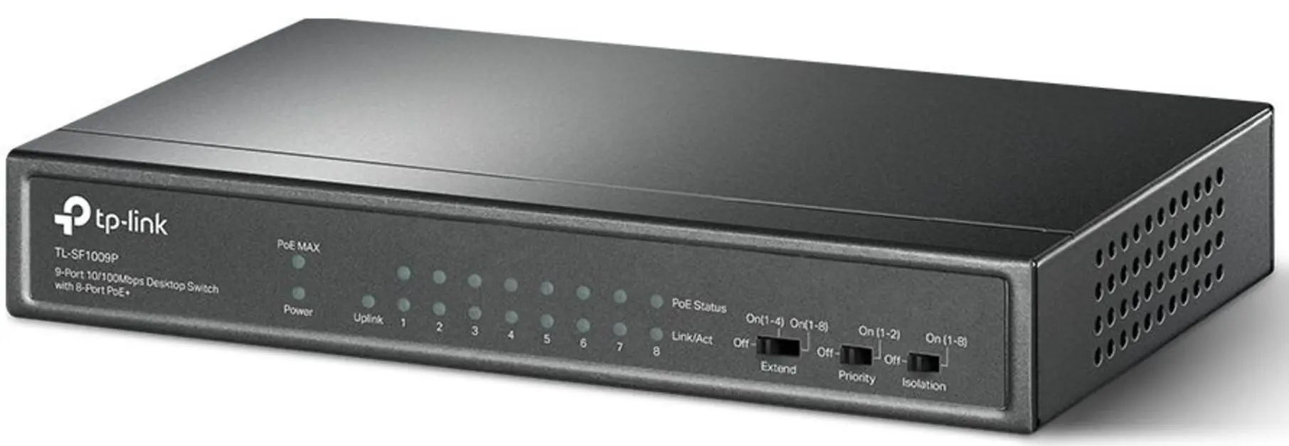 Comutator PoE TP-Link TL-SF1009P (Black)