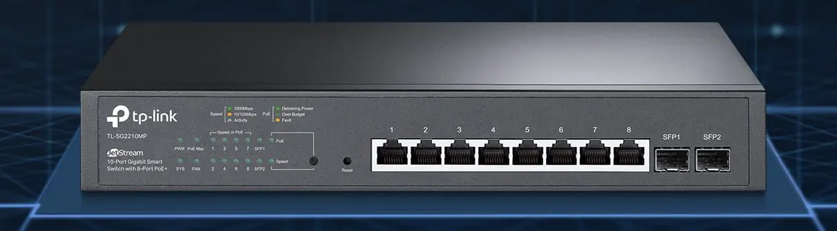 Comutator PoE TP-Link TL-SG2210MP (Black)