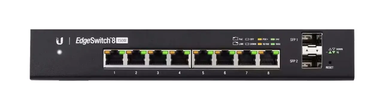 Comutator Ubiquiti EdgeSwitch 8 PoE (Black)