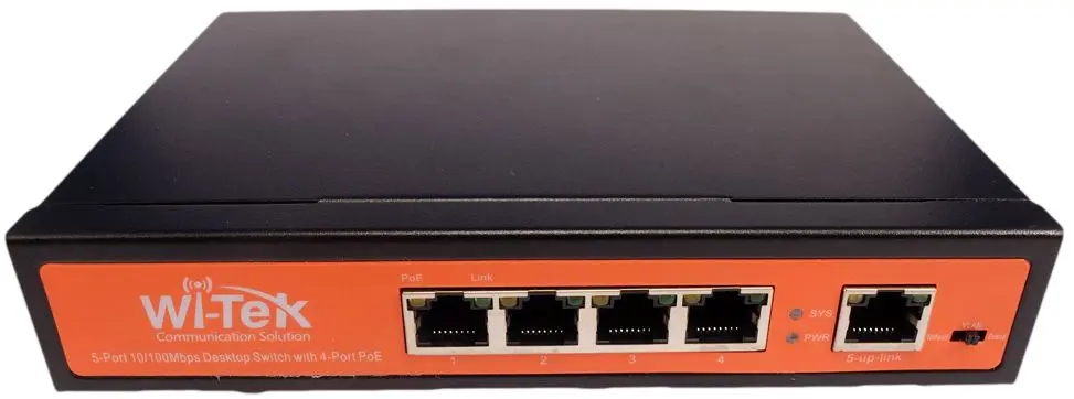 Коммутатор PoE Wi-Tek WI-PS205 (Black)
