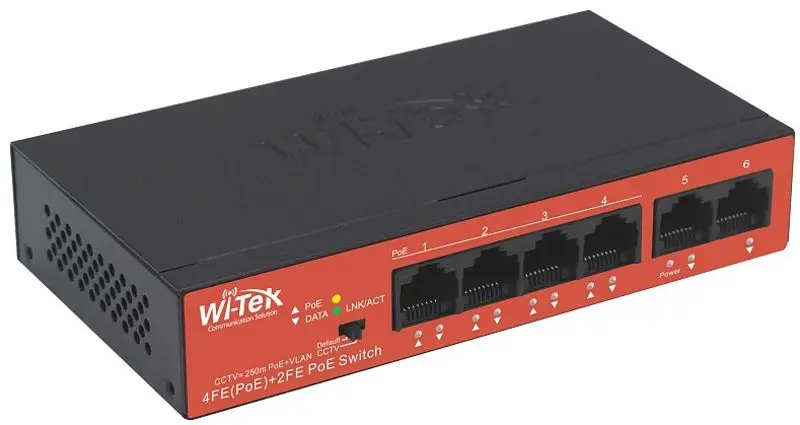Коммутатор PoE Wi-Tek WI-PS205H (Black) - 2