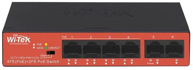 Коммутатор PoE Wi-Tek WI-PS205H (Black)