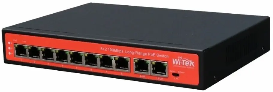Коммутатор PoE Wi-Tek WI-PS210 (Black) - 2