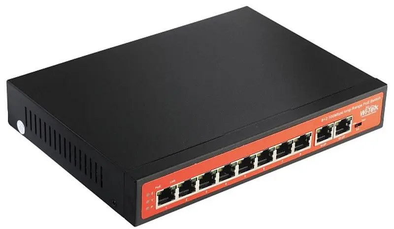 Коммутатор PoE Wi-Tek WI-PS210H (Black) - 3