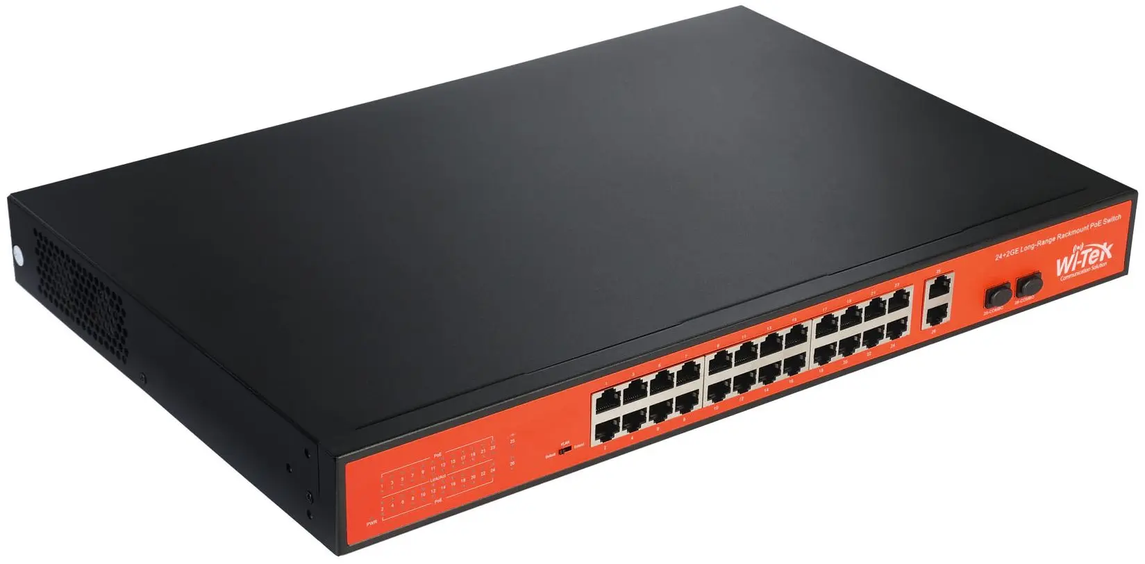Коммутатор PoE Wi-Tek WI-PS526G (Black) - 2
