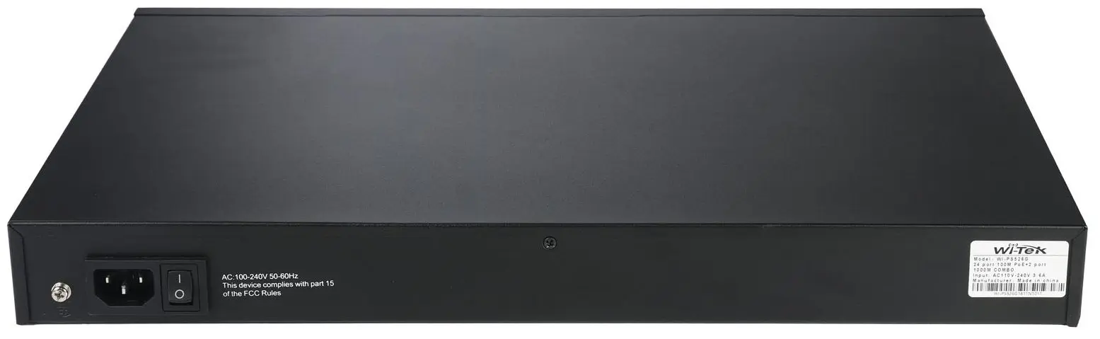 Коммутатор PoE Wi-Tek WI-PS526G (Black) - 3