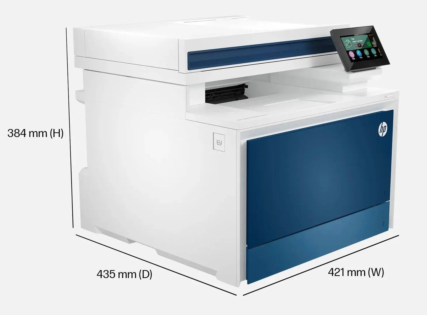 Multifunctional HP Color LaserJet Pro 4302fdw (White/Blue) - 6