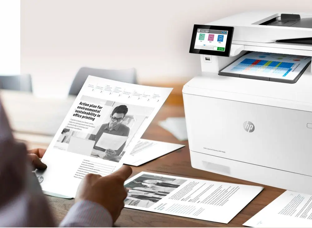 Multifunctional HP LaserJet Enterprise M480f (White)