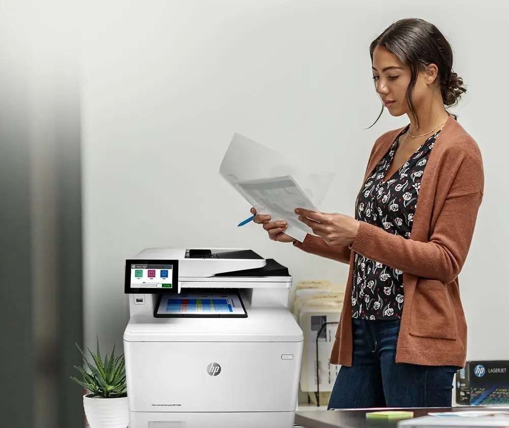 Multifunctional HP LaserJet Enterprise M480f (White)